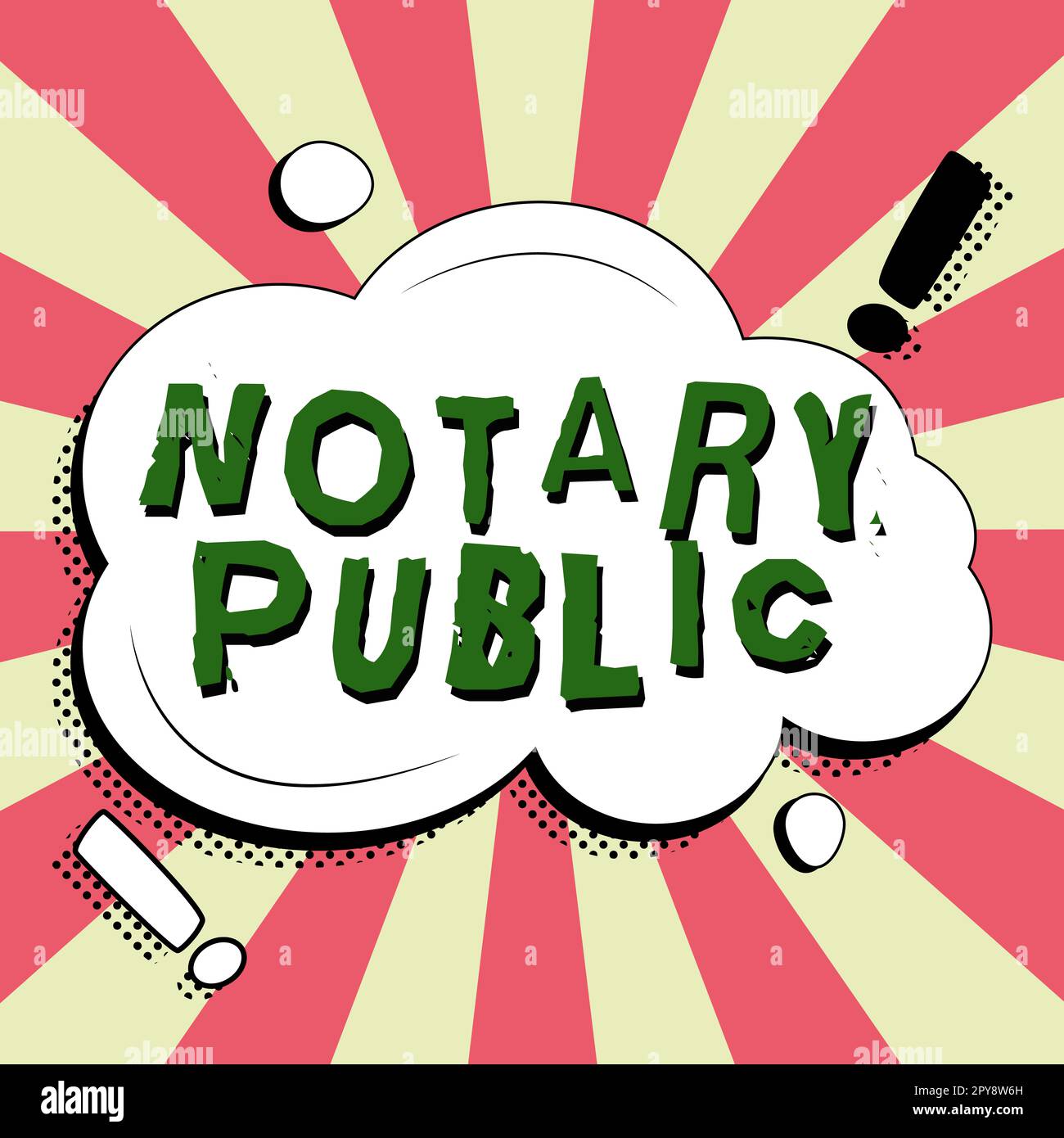 Affichage conceptuel notaire public. Approche commerciale légalité Documentation autorisation Contrat de certification Banque D'Images