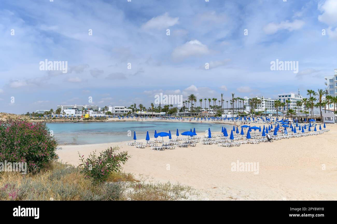 Paysage avec Vathia Gonia, Ayia Napa, île de Chypre Banque D'Images