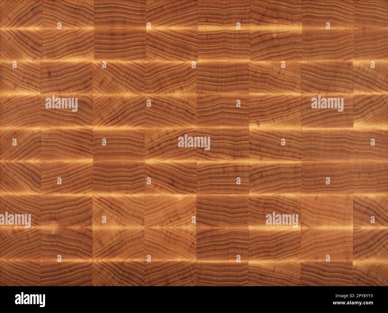 Bloc de broyage de grain à l'extrémité de la buteuse en bois Banque D'Images