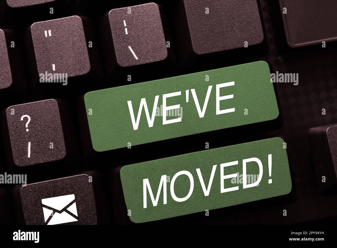 Nous avons déplacé l'affichage conceptuel. Internet concept va vivre à partir de lieu un autre pays même ou différent Banque D'Images