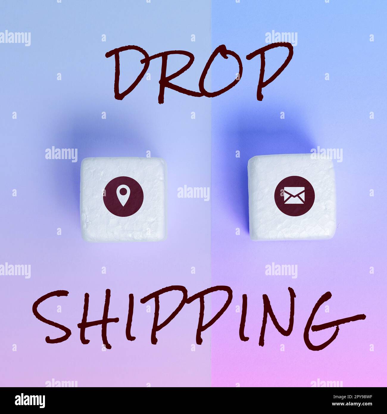 Inspiration montrant l'expédition des panneaux. Concept signifie envoyer des marchandises d'un fabricant directement à un client plutôt qu'au détaillant Banque D'Images