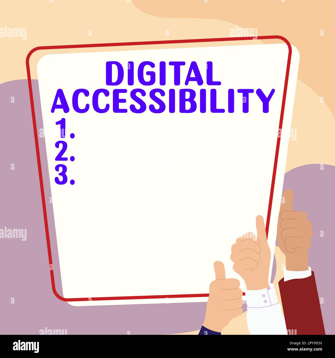 Affichage conceptuel Accessibilité numérique. Technologie électronique d'idée d'entreprise qui génère des magasins et traite des données Banque D'Images