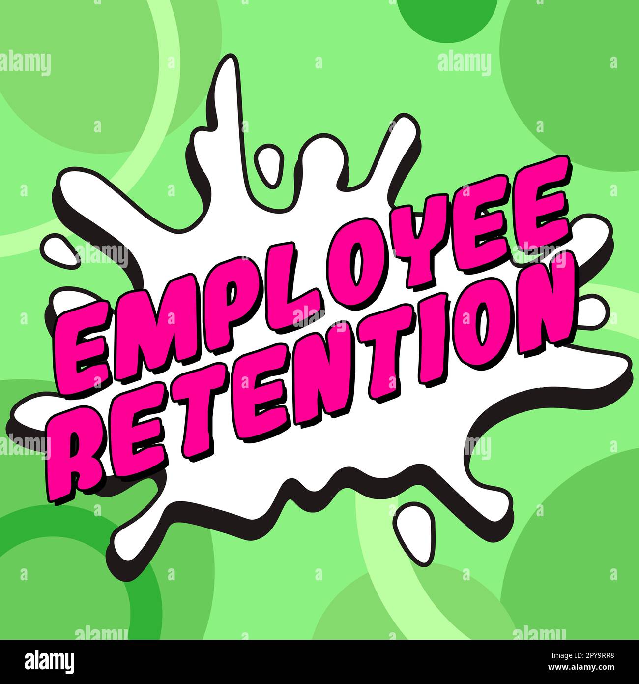 Texte indiquant la rétention des employés inspiration. Approche commerciale méthode de recrutement interne employée par les organisations Banque D'Images