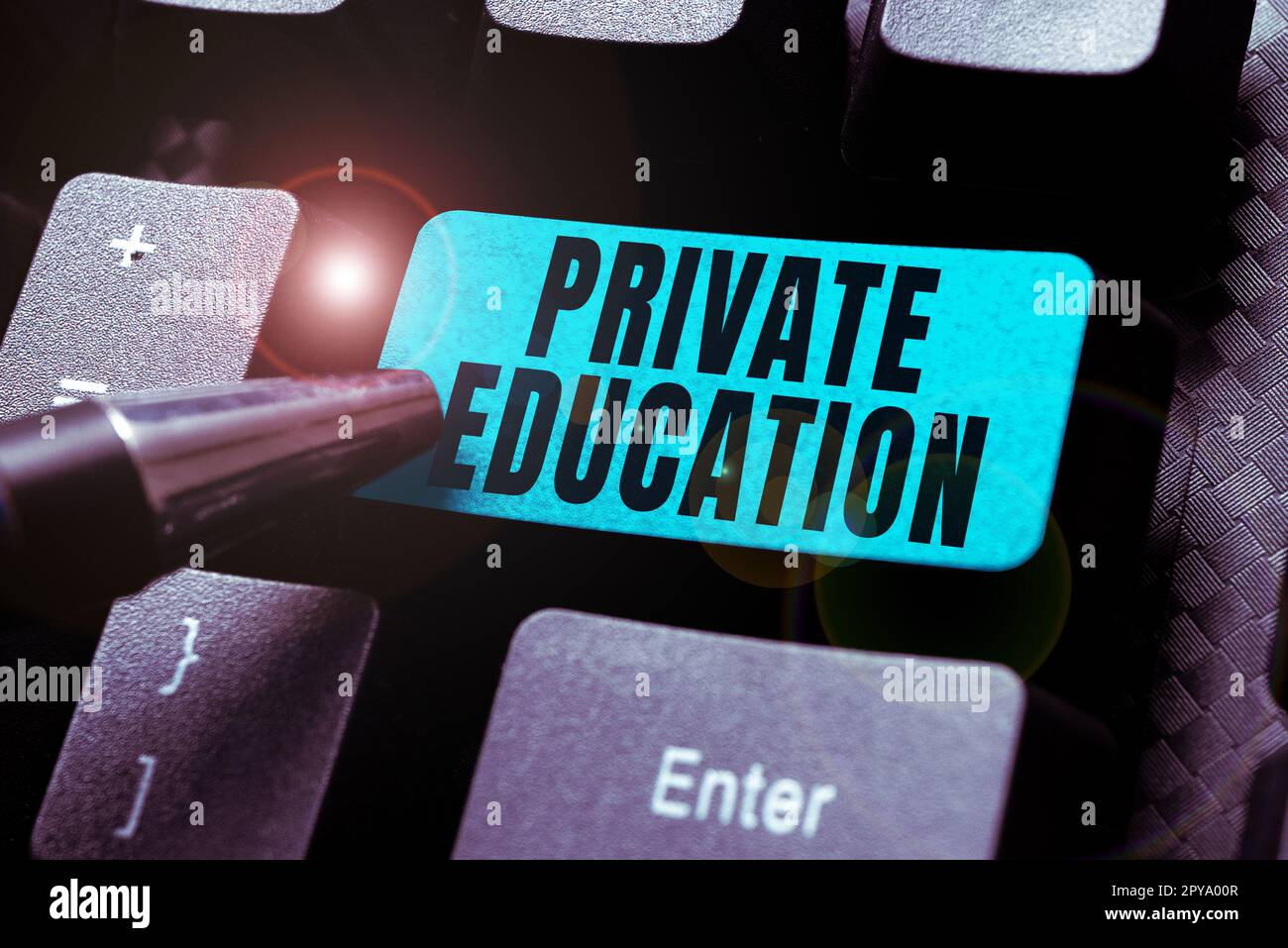 Inspiration montrant le signe de l'éducation privée. Concept d'entreprise appartenant à une personne ou à un groupe particulier Banque D'Images