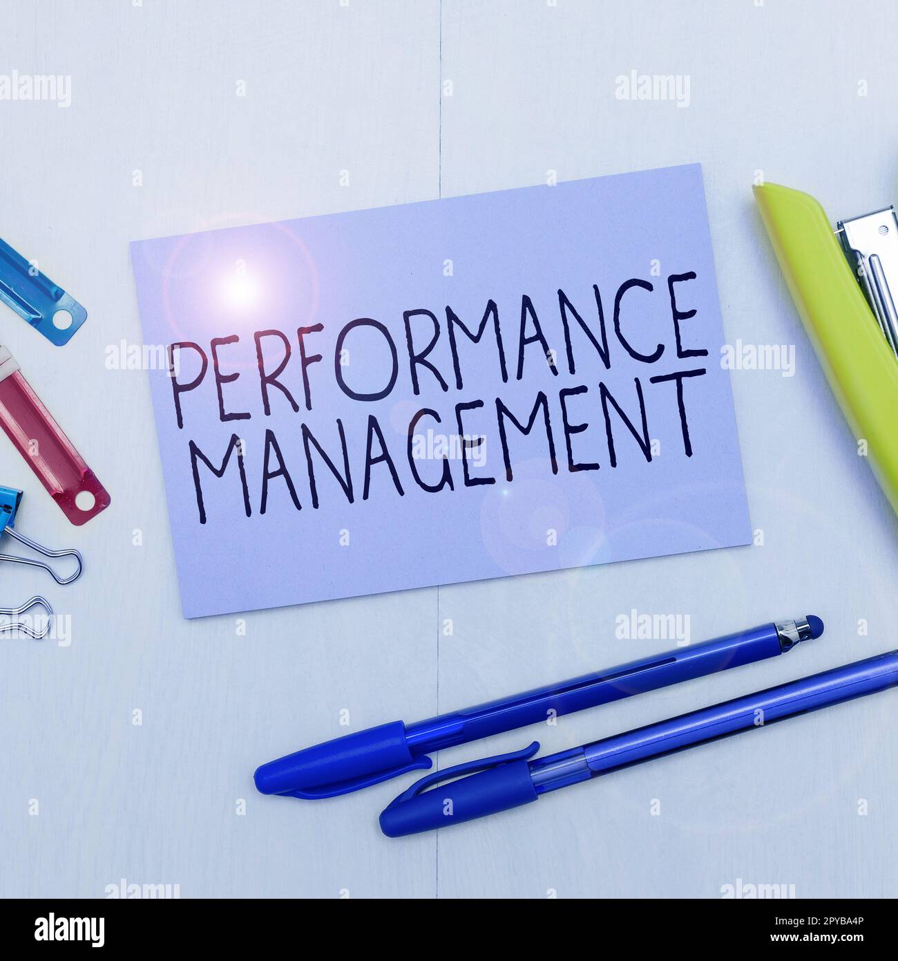 Gestion des performances d'affichage conceptuel. Approche commerciale améliorer l'efficacité des employés contribution globale Banque D'Images