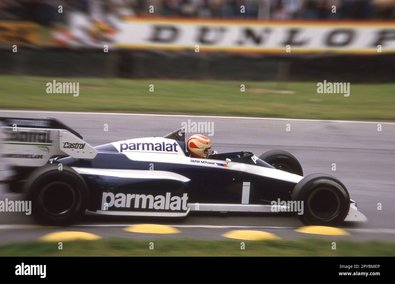Grand Prix britannique 1984 - Brands Hatch - nelson Piquet, Brabham BT53. Banque D'Images