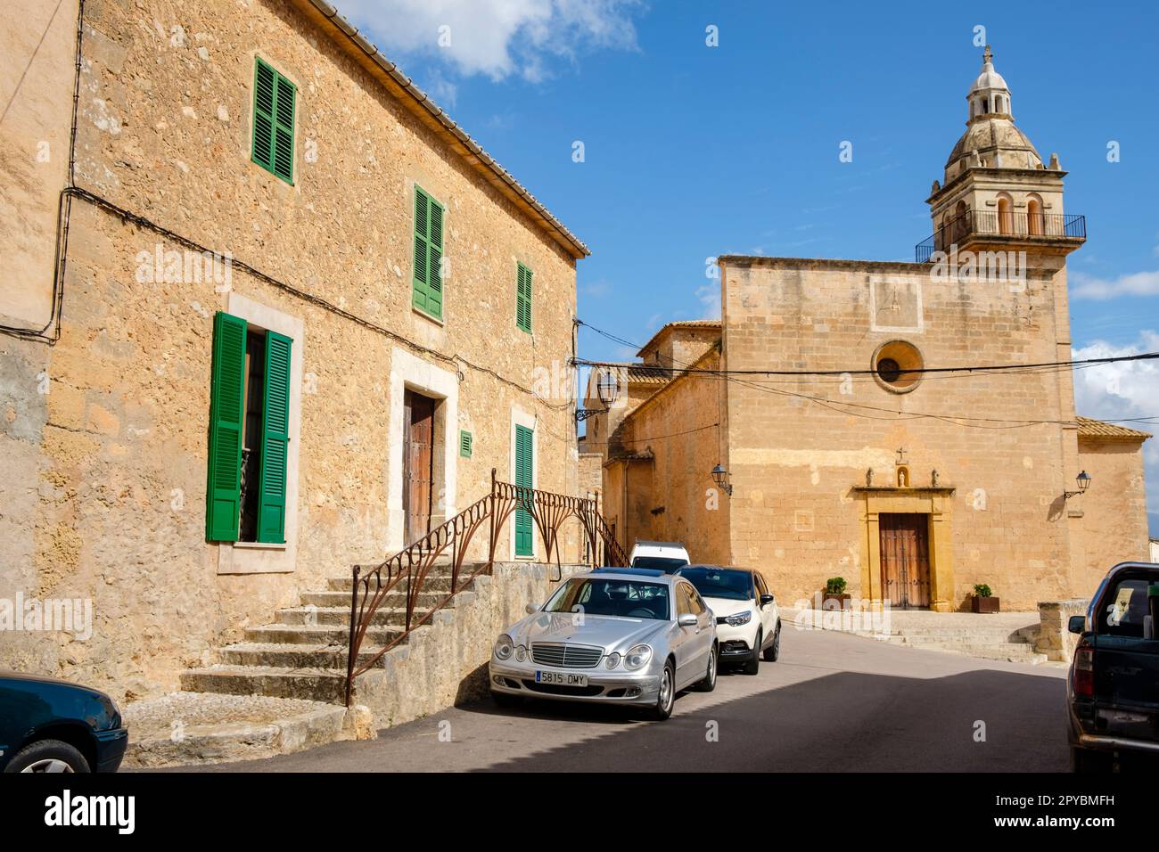 rectoria, Parròquia de Santa Eugenia, Santa Eugenia, Majorque, Iles baléares, Espagne Banque D'Images