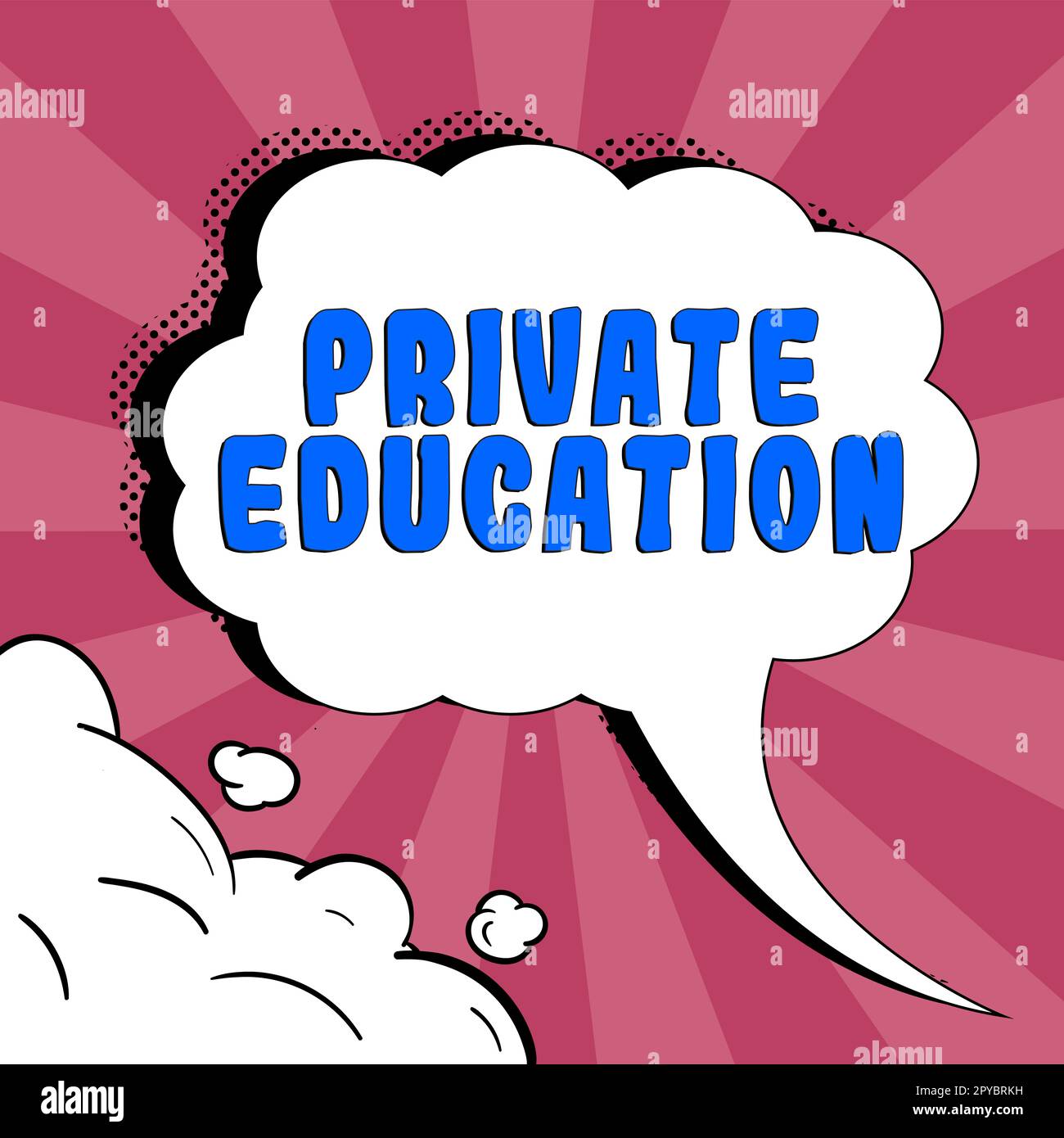 Inspiration montrant le signe de l'éducation privée. Concept d'entreprise appartenant à une personne ou à un groupe particulier Banque D'Images