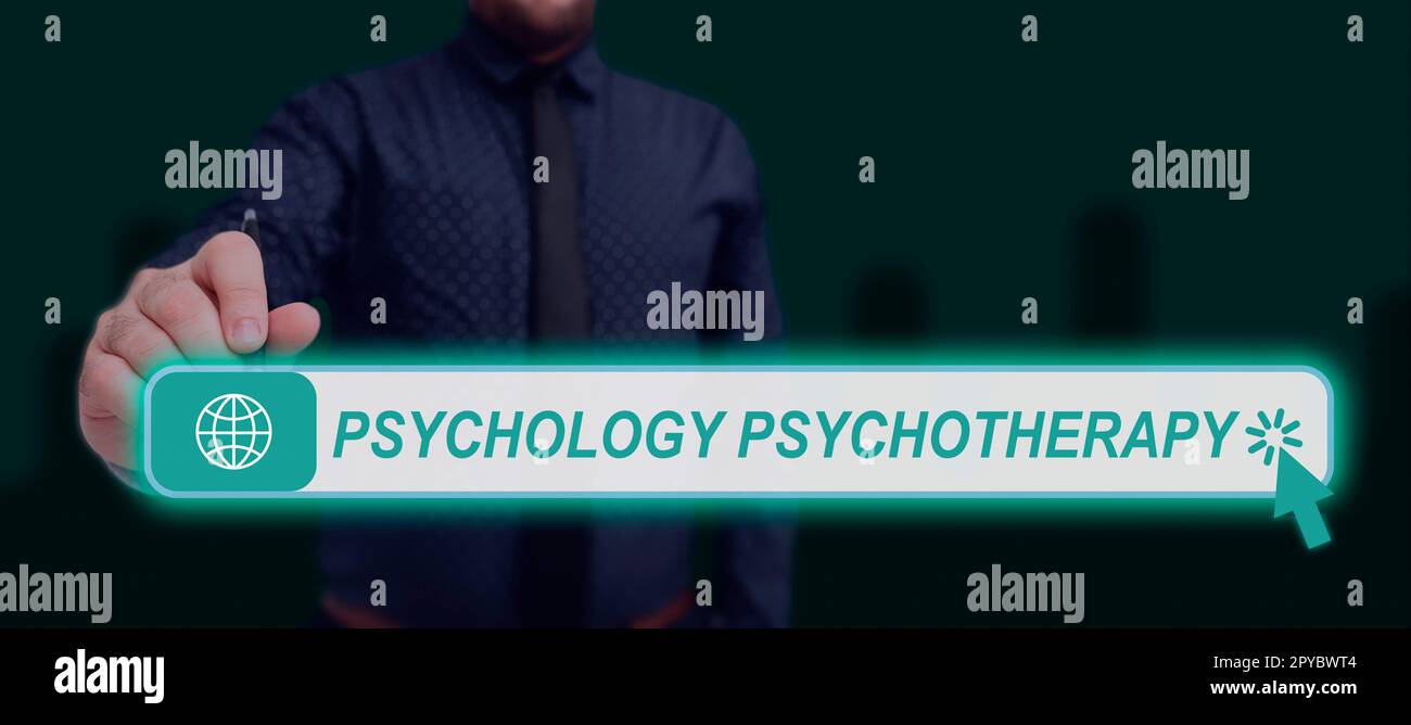 Inspiration montrant le signe Psychologie psychothérapie. Vitrine d'affaires utilisation d'une méthode psychologique pour traiter la maladie mentale Banque D'Images