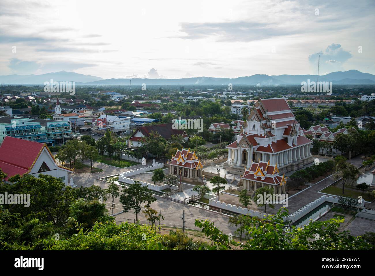 THAÏLANDE PRACHUAP KHIRI KHAN WAT WORAWIHAN Banque D'Images