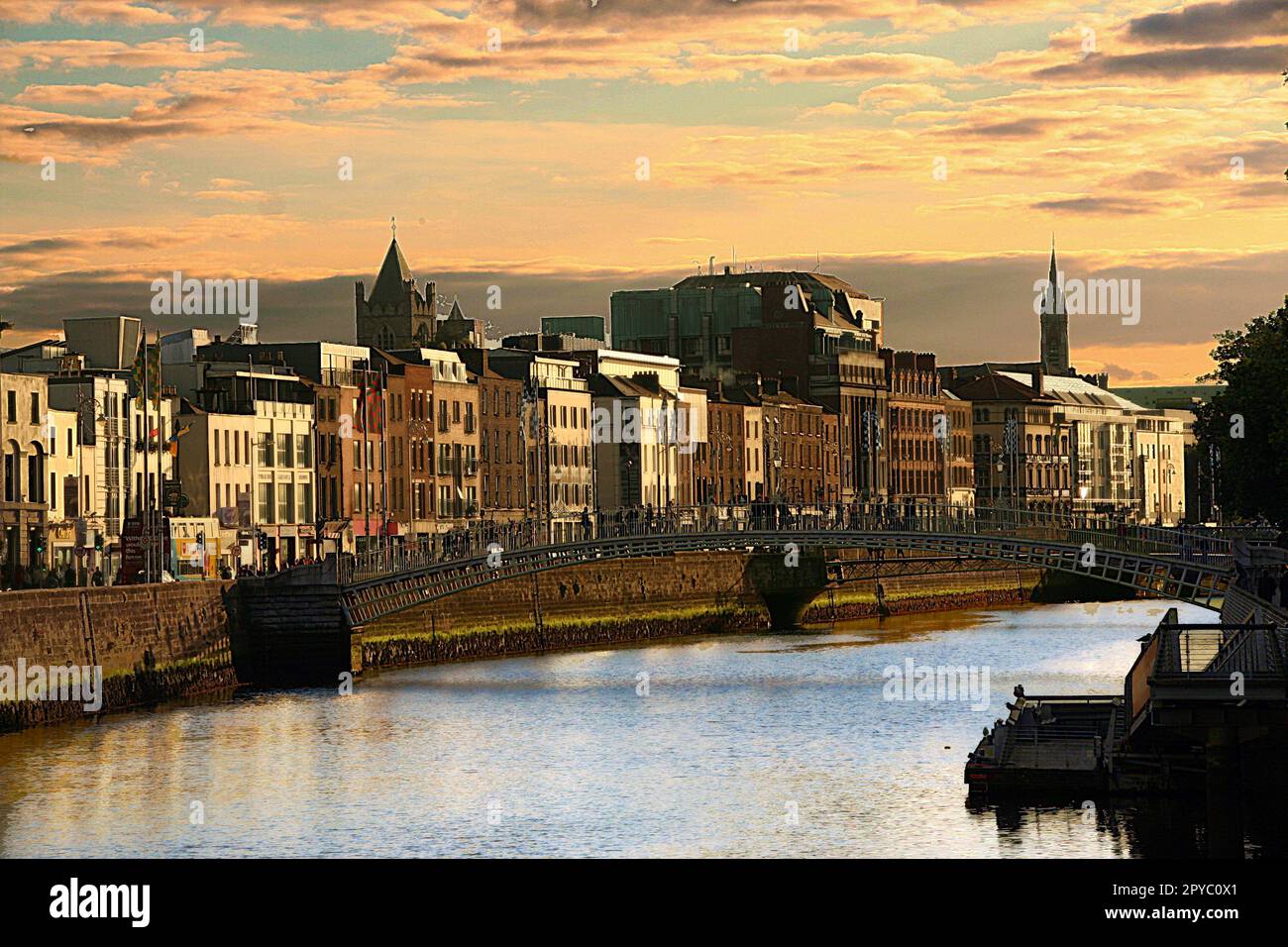 Paysage urbain de Dublin Banque D'Images