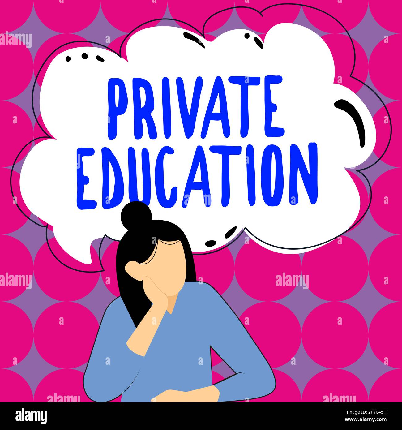 Inspiration montrant le signe de l'éducation privée. Concept d'entreprise appartenant à une personne ou à un groupe particulier Banque D'Images