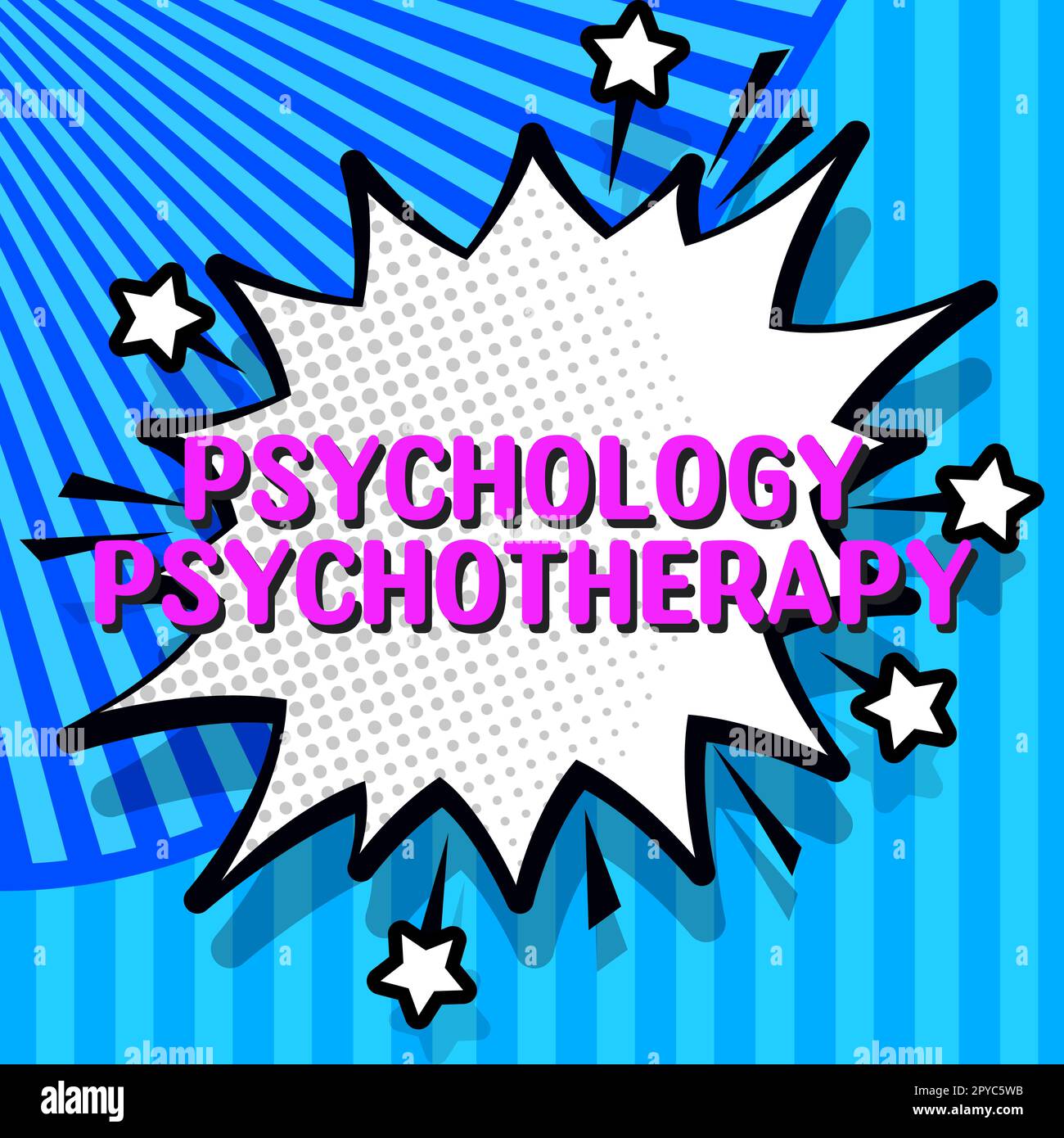 Écriture texte Psychologie psychothérapie. Mot écrit sur l'utilisation d'une méthode psychologique pour traiter la maladie mentale Banque D'Images