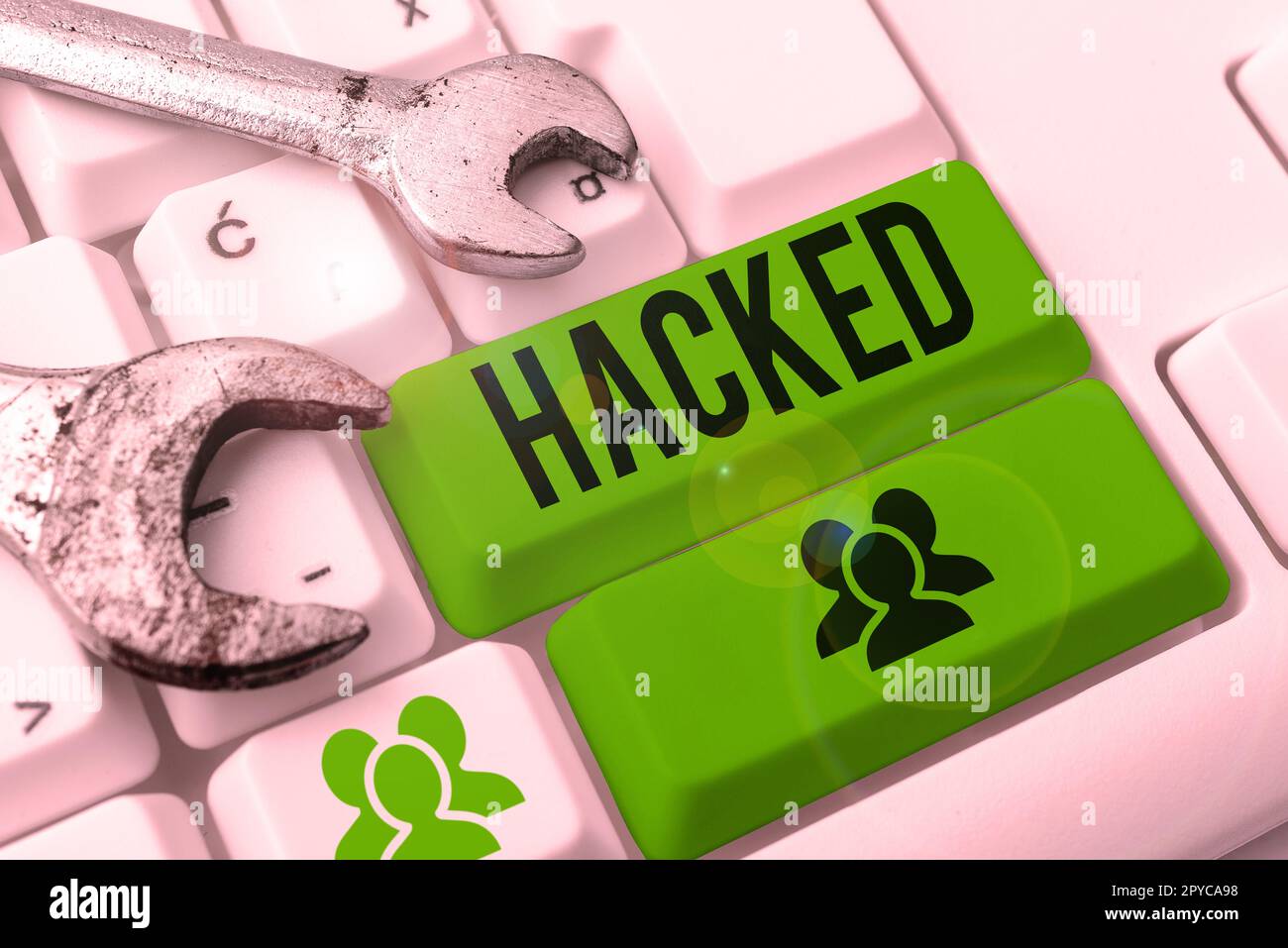 Affichage conceptuel piraté. Photo conceptuelle accédez sans autorisation aux données du système ou de l'ordinateur cybercriminalité Banque D'Images