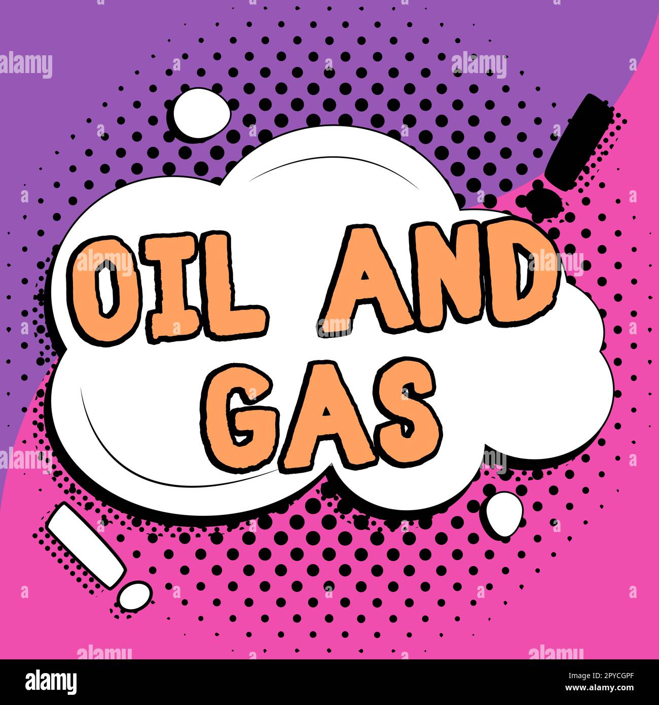 Affichage conceptuel pétrole et gaz. Concept d'affaires exploration extraction raffinage commercialisation des produits pétroliers Banque D'Images