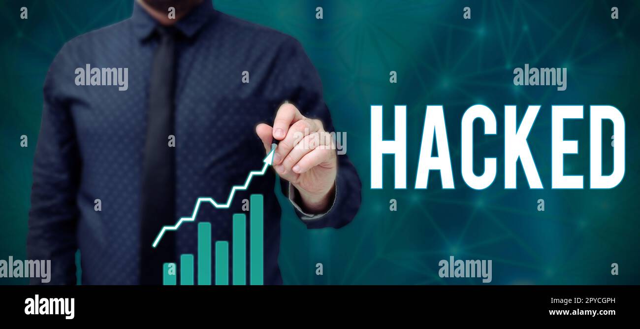 Inspiration montrant le signe piraté. Présentation de l'entreprise accès non autorisé aux données du système ou de l'ordinateur cybercriminalité Banque D'Images