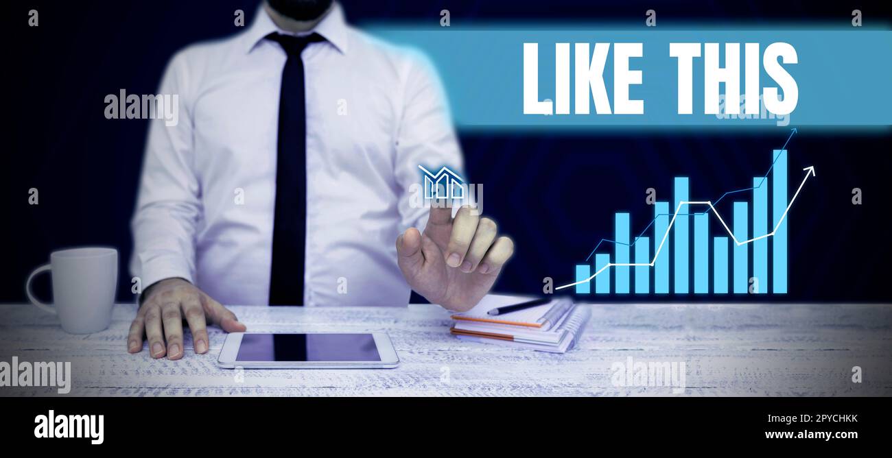 Un signe écrit à la main comme celui-ci. Idée d'entreprise une action se refaisant à quelque chose qui doit faire la même chose qu'elle est Banque D'Images