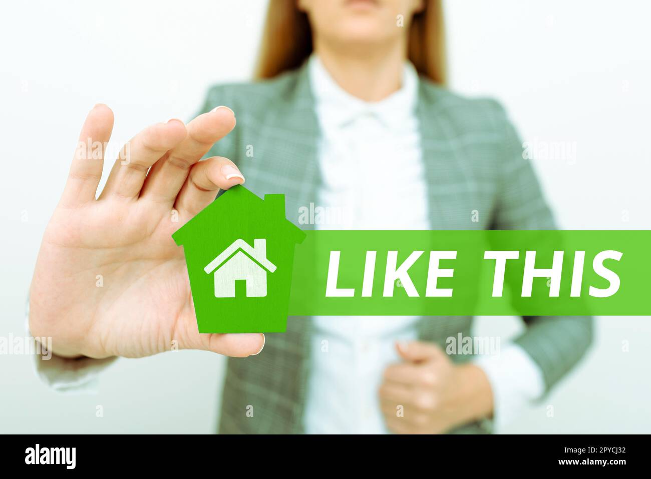 Un signe écrit à la main comme celui-ci. Approche commerciale action se refaisant à quelque chose qui doit faire la même chose qu'elle est Banque D'Images