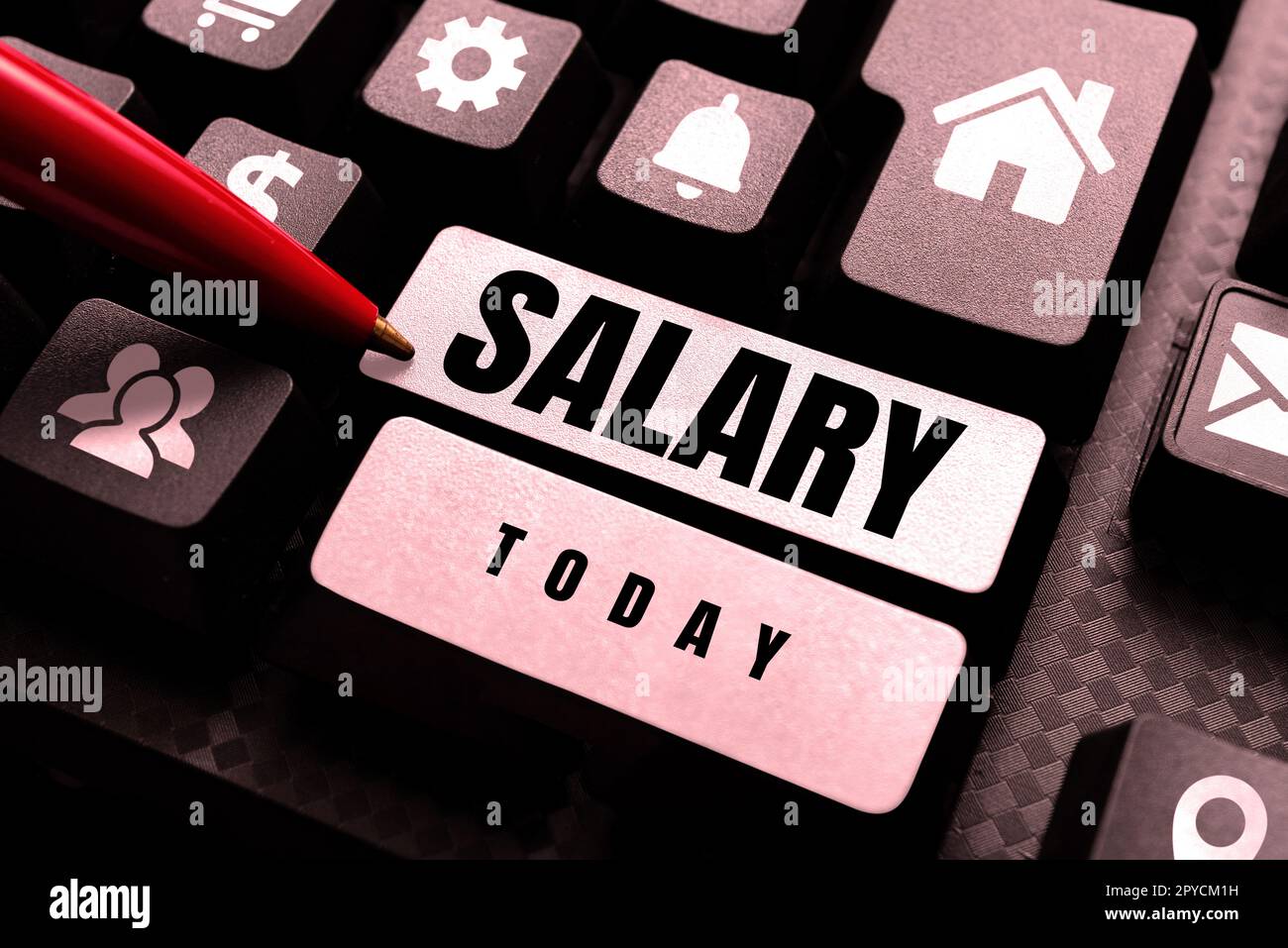 Affichage conceptuel salaire. Photo conceptuelle fixe paiement régulier généralement payé sur une base mensuelle pour une période fixe Banque D'Images