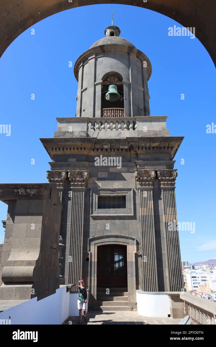 Blick vom Kirchturm der Santa Ana Kathedrale Ã¼ber Las Palmas Banque D'Images