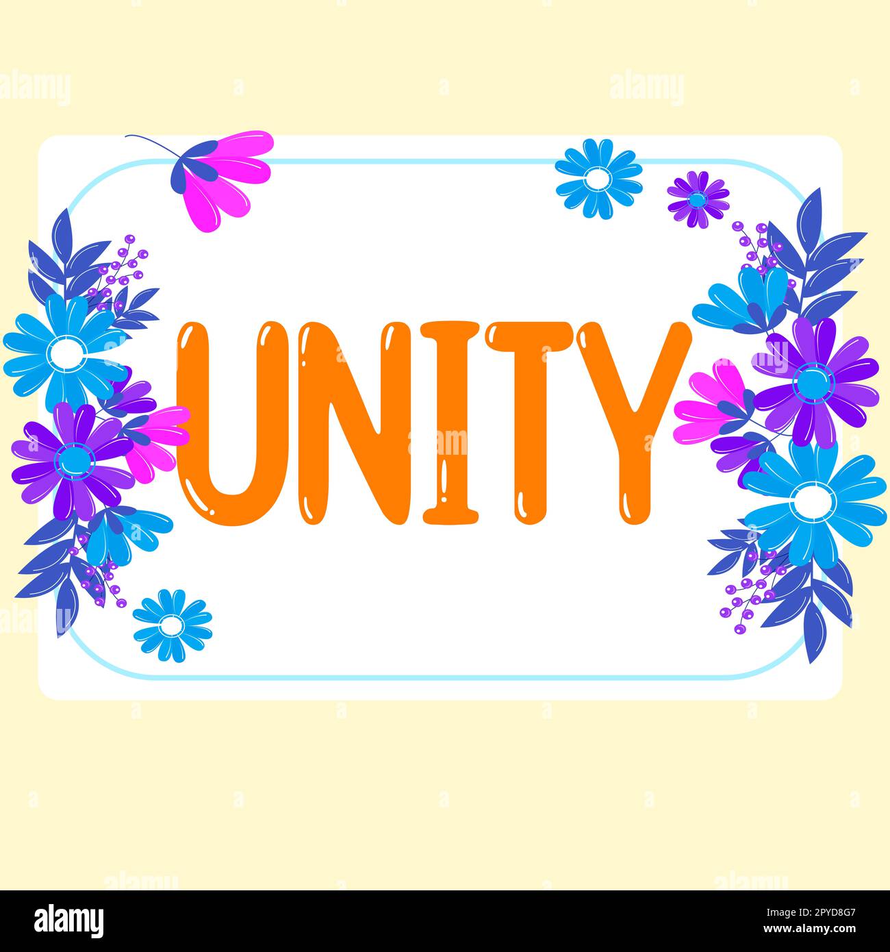 Affichage conceptuel Unity. Idée d'entreprise état d'être unis ou rejoint dans son ensemble en devenant une seule personne Banque D'Images