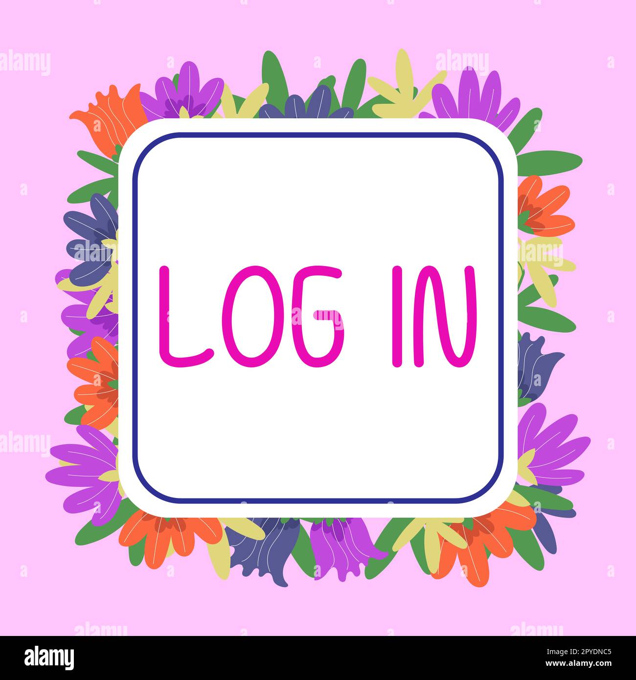 Légende conceptuelle Connectez-vous. Aperçu de l'entreprise passez en revue les procédures pour commencer à utiliser un ordinateur ou une base de données Banque D'Images