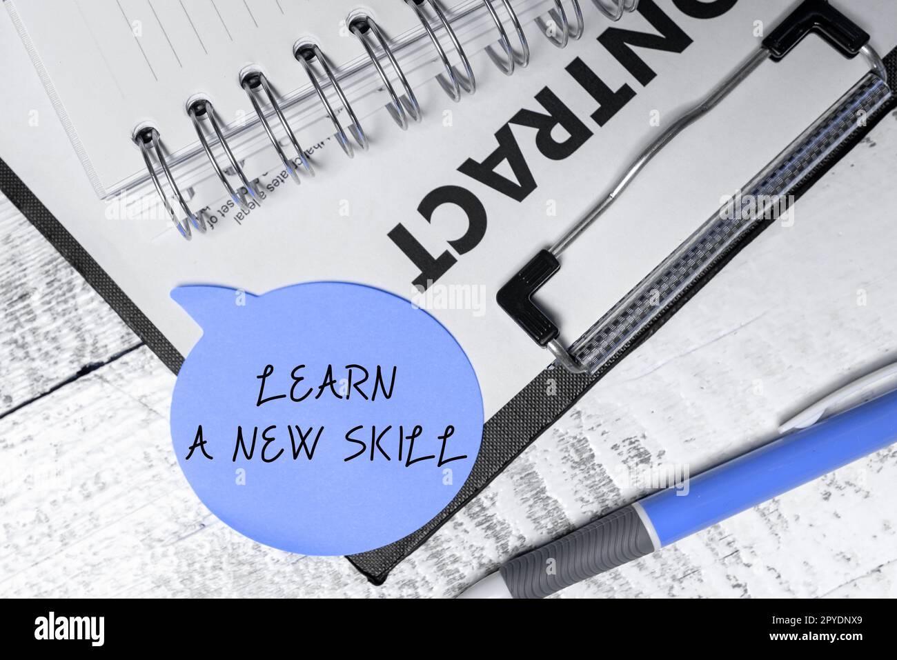 Légende de texte présentant apprendre Une nouvelle compétence. Connaissance de l'acquisition de concept d'affaires par l'expérience d'étude étant enseignée Banque D'Images