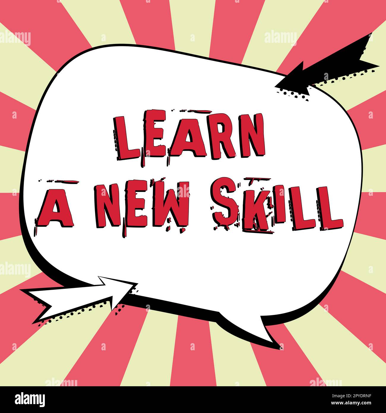 Signe d'écriture à la main Apprenez Une nouvelle compétence. Connaissance de l'acquisition d'une approche commerciale grâce à une expérience d'étude enseignée Banque D'Images