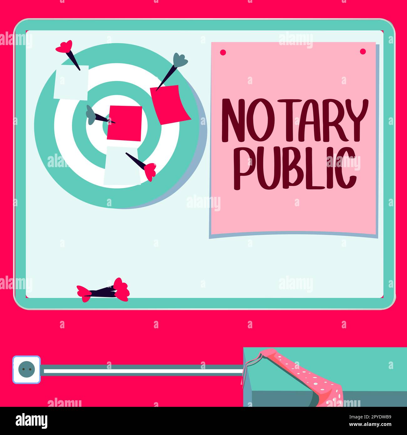 Écriture affichant le texte notaire public. Concept signification légalité Documentation autorisation Contrat de certification Banque D'Images