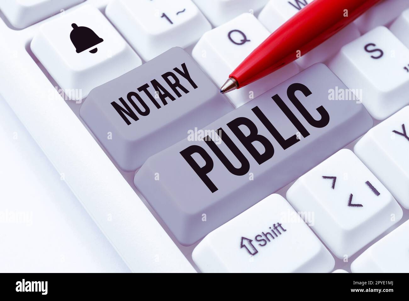 Légende du texte présentant le notaire public. Approche commerciale légalité Documentation autorisation Contrat de certification Banque D'Images