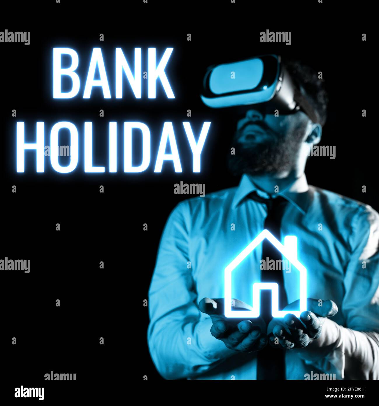 Légende conceptuelle Bank Holiday. Mot pour Un jour où les banques sont officiellement fermées comme un jour férié Banque D'Images