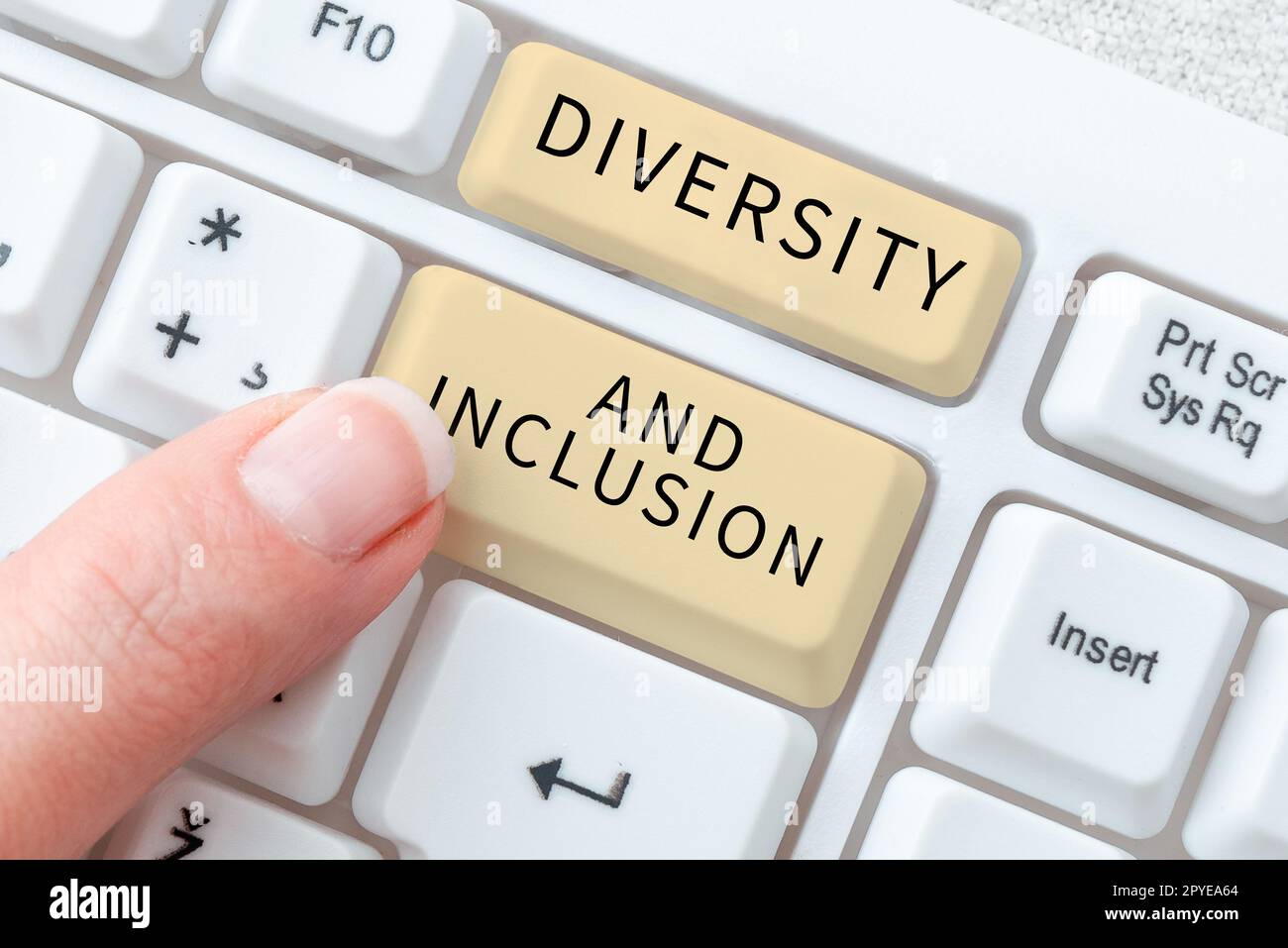 Affiche indiquant la diversité et l'inclusion. La différence humaine mot pour intervalle inclut la race ethnicité sexe Banque D'Images