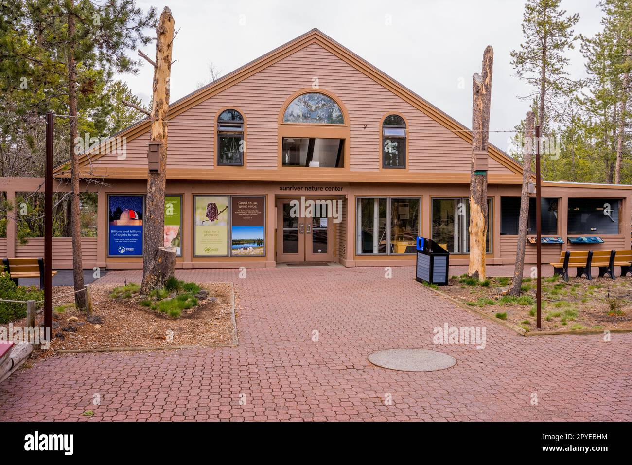 Le Sunriver nature Center à Sunriver près de Bend, Oregon. Banque D'Images