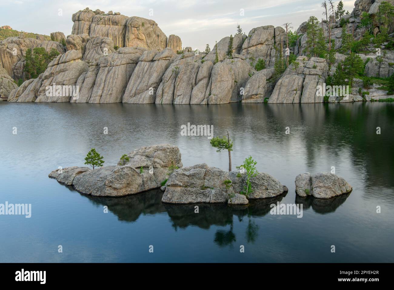 États-Unis, Great Plains, Dakota du Sud, Black Hills, Custer State Park, Lac Sylvan, Banque D'Images