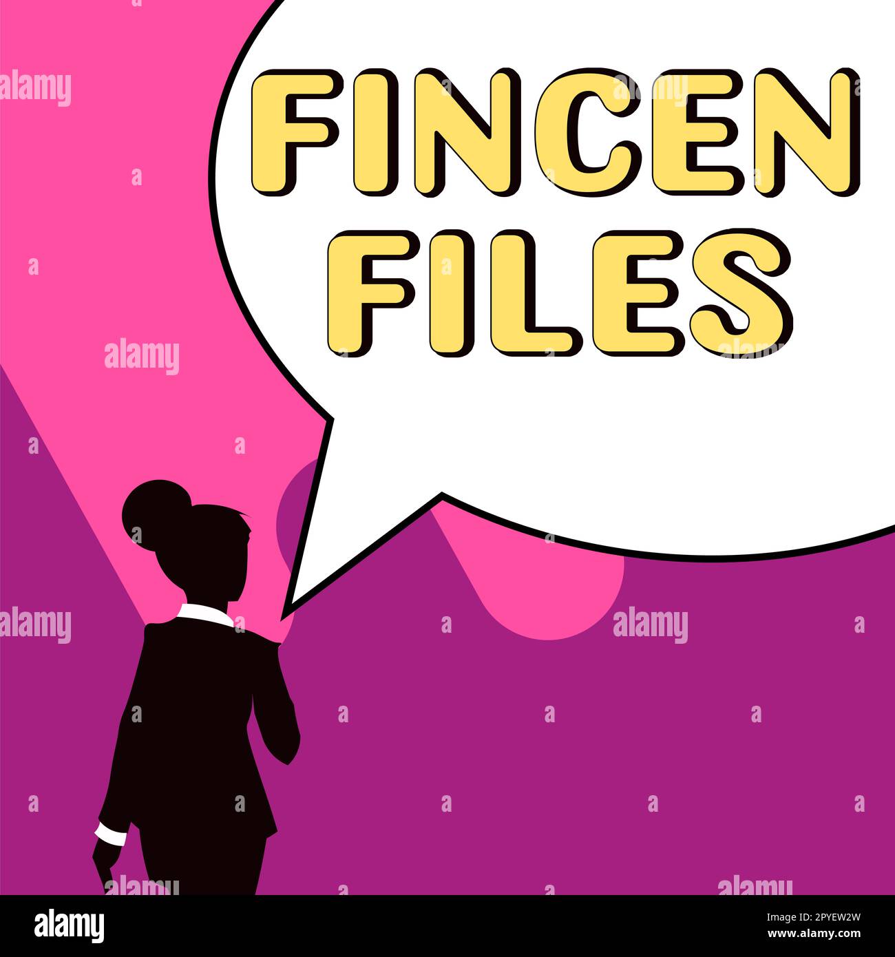 Symbole de texte indiquant les fichiers FinCEN. Concept d'entreprise transactions d'actifs et de passifs financiers Banque D'Images