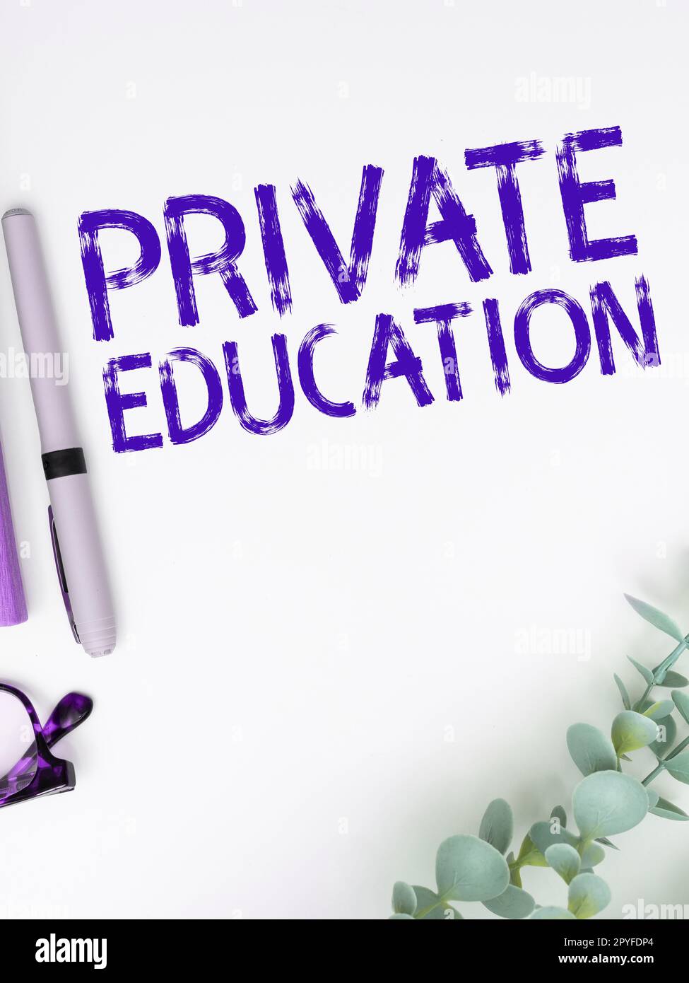 Inspiration montrant le signe de l'éducation privée. Concept d'entreprise appartenant à une personne ou à un groupe particulier Banque D'Images