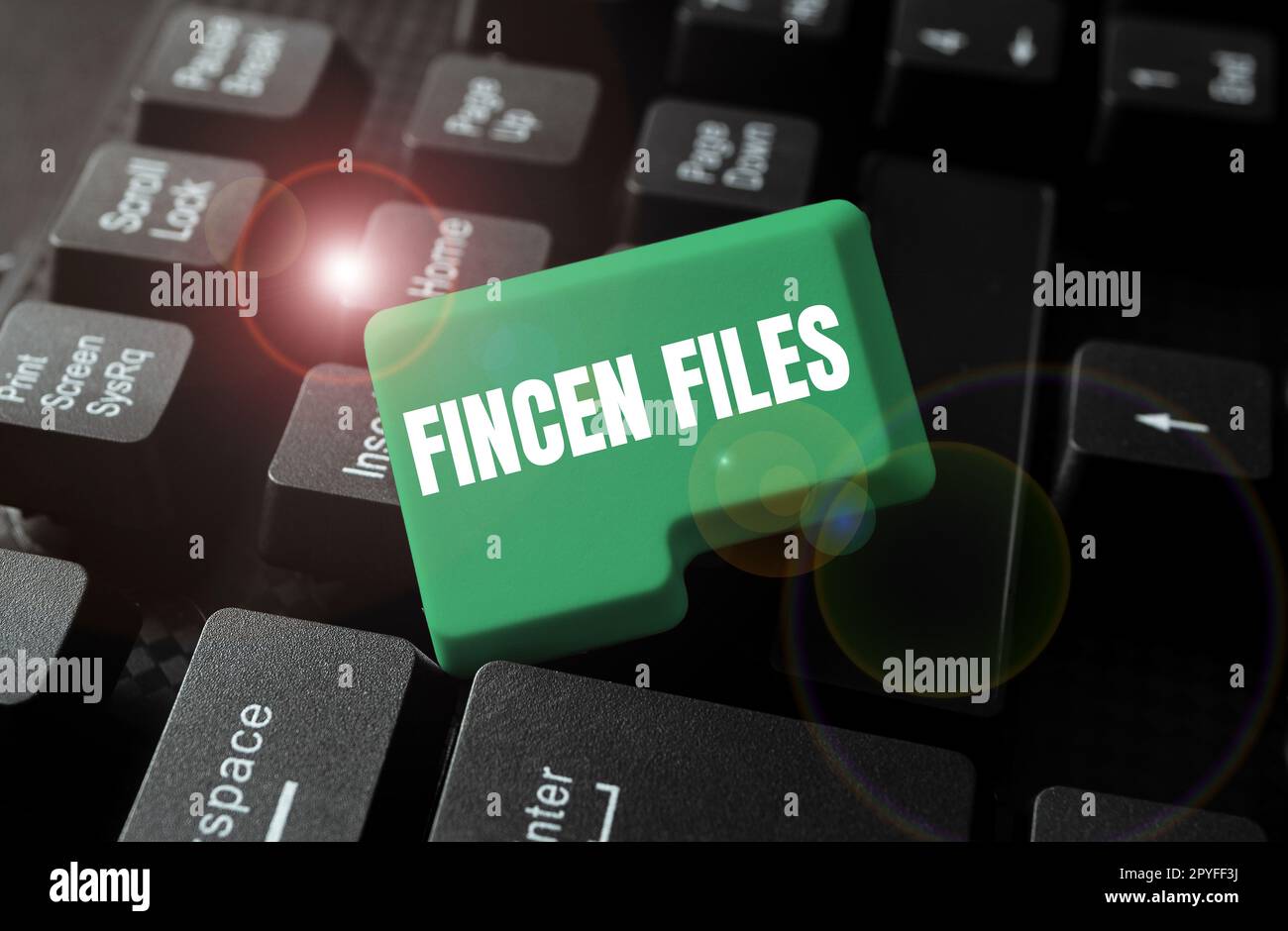 Affiche les fichiers FinCEN. Approche commerciale transactions d'actifs et de passifs financiers Banque D'Images