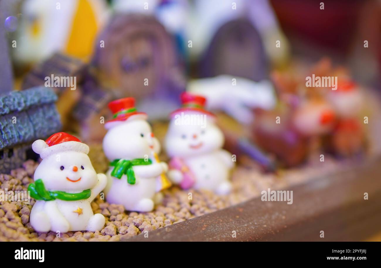 Présentoir de figurines d'ours polaires Banque D'Images