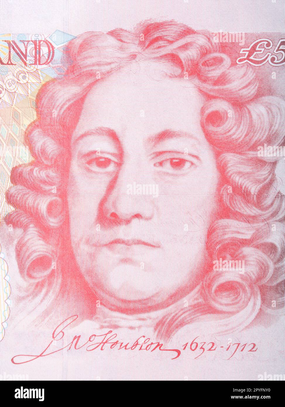 John Houblon un portrait de l'argent anglais Banque D'Images
