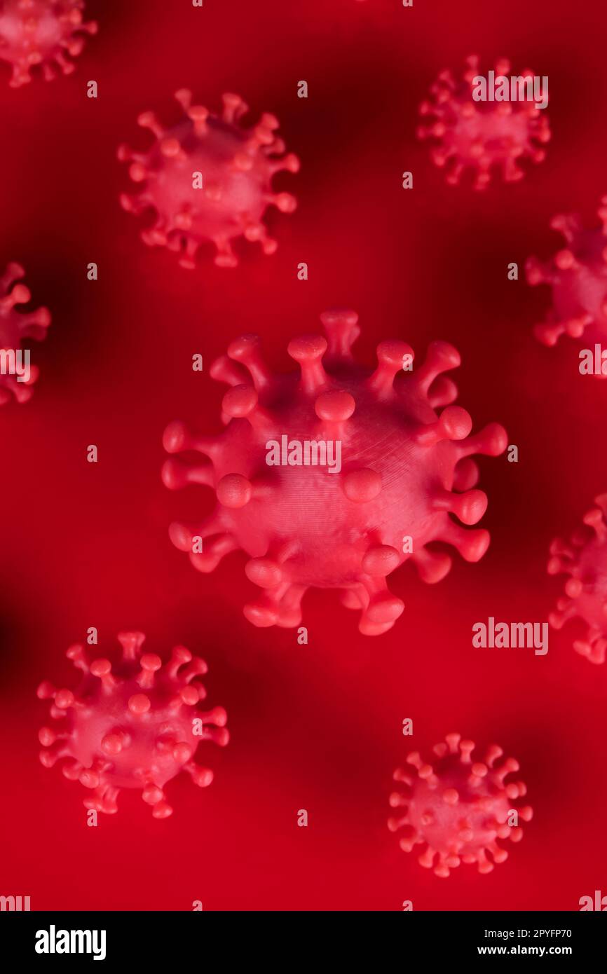 Virus close up, concept coronavirus Banque D'Images