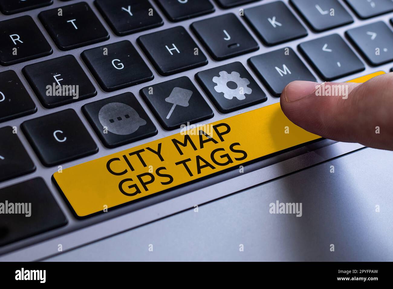 Légende conceptuelle carte de la ville balises GPS. Approche commerciale système de positionnement global emplacement des lieux dans les villes Banque D'Images