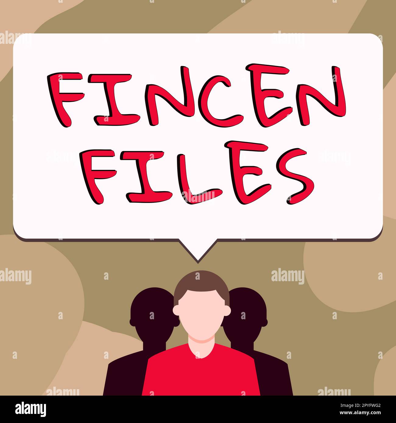 Affiche les fichiers FinCEN. Concept signification opérations dans les actifs et passifs financiers Banque D'Images