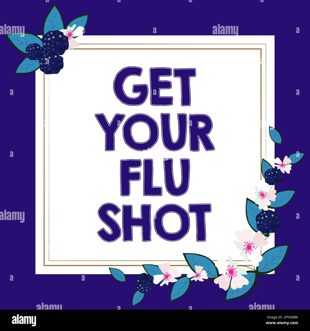 Légende conceptuelle Obtenez votre vaccin contre la grippe. Idée d'affaires acquérir le vaccin pour protéger contre la grippe Banque D'Images