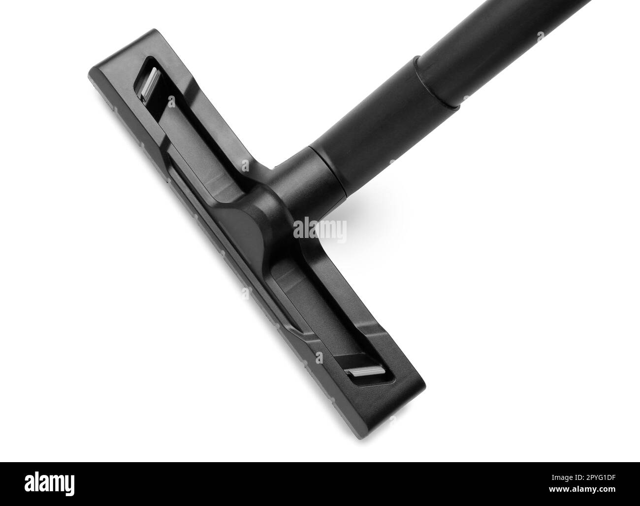 Brosse pour aspirateur sur fond blanc, gros plan Banque D'Images