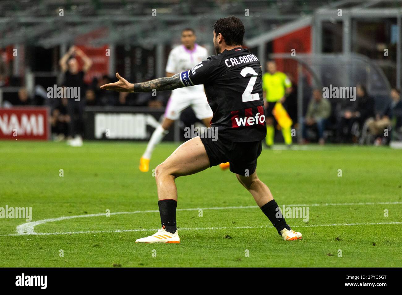 Monza, Italie, sur 03 mai 2023 série Un match de football entre l'AC Milan et les Etats-Unis Cremonese au stade U-Power de Monza, Italie, sur 03 mai 2023 Banque D'Images