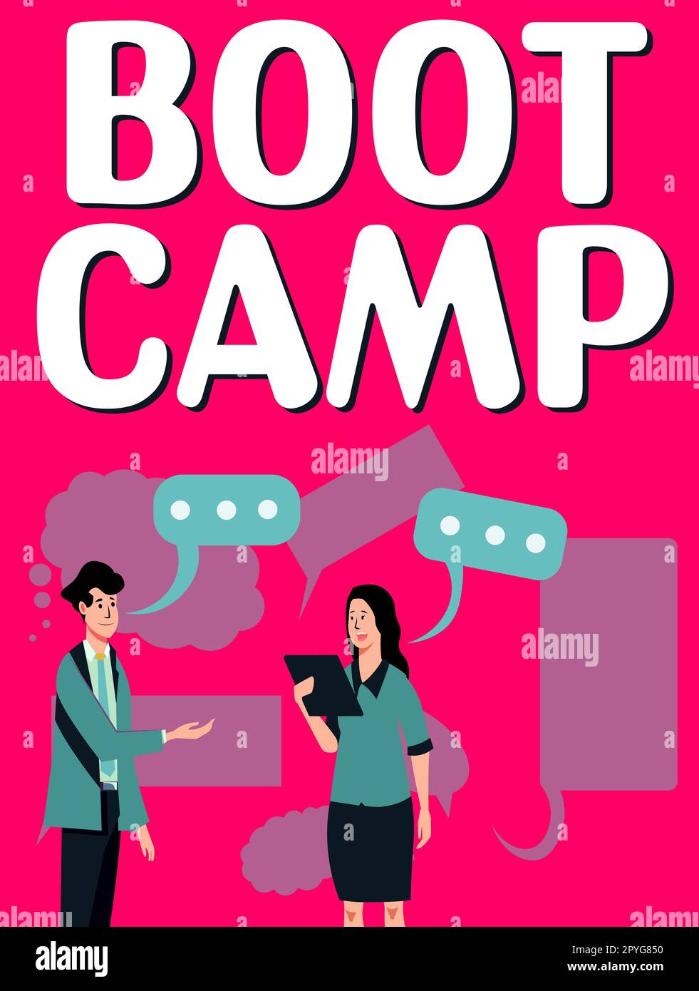 Affiche Boot Camp. Concept d'affaires camp d'entraînement militaire pour les nouvelles recrues discipline dure Fitness Banque D'Images