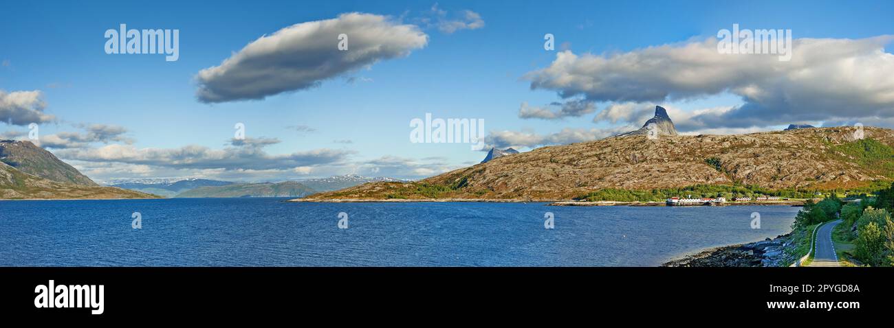 Belle Norvège. Photo de paysage dans Nordland, près de la ville de Bodo, Norvège Banque D'Images