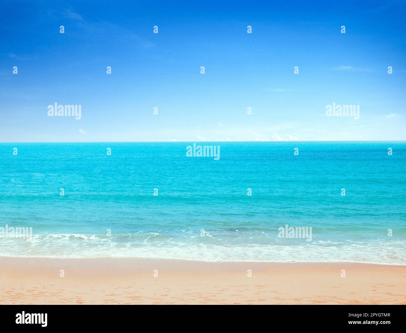 Été plage et mer tropical Banque D'Images