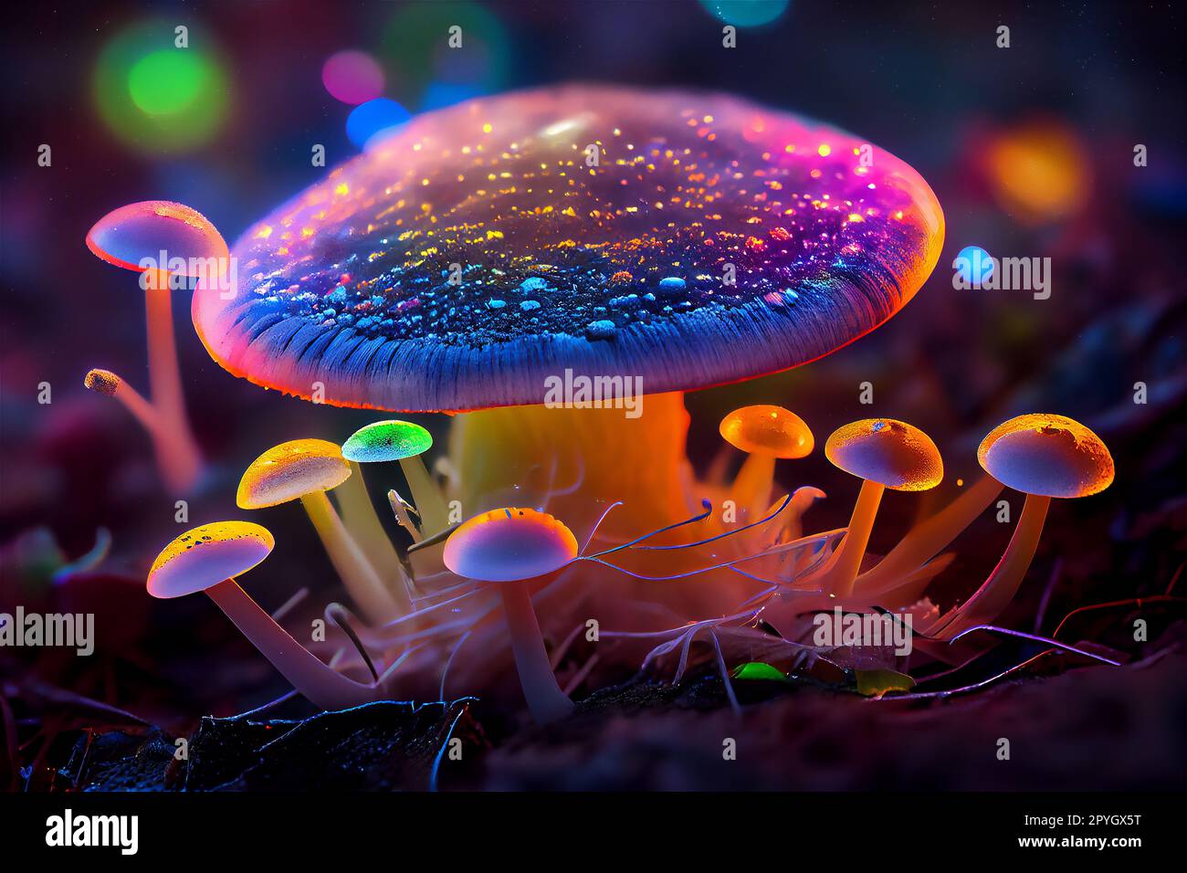 Fluorescent fungus Banque de photographies et d’images à haute — free download