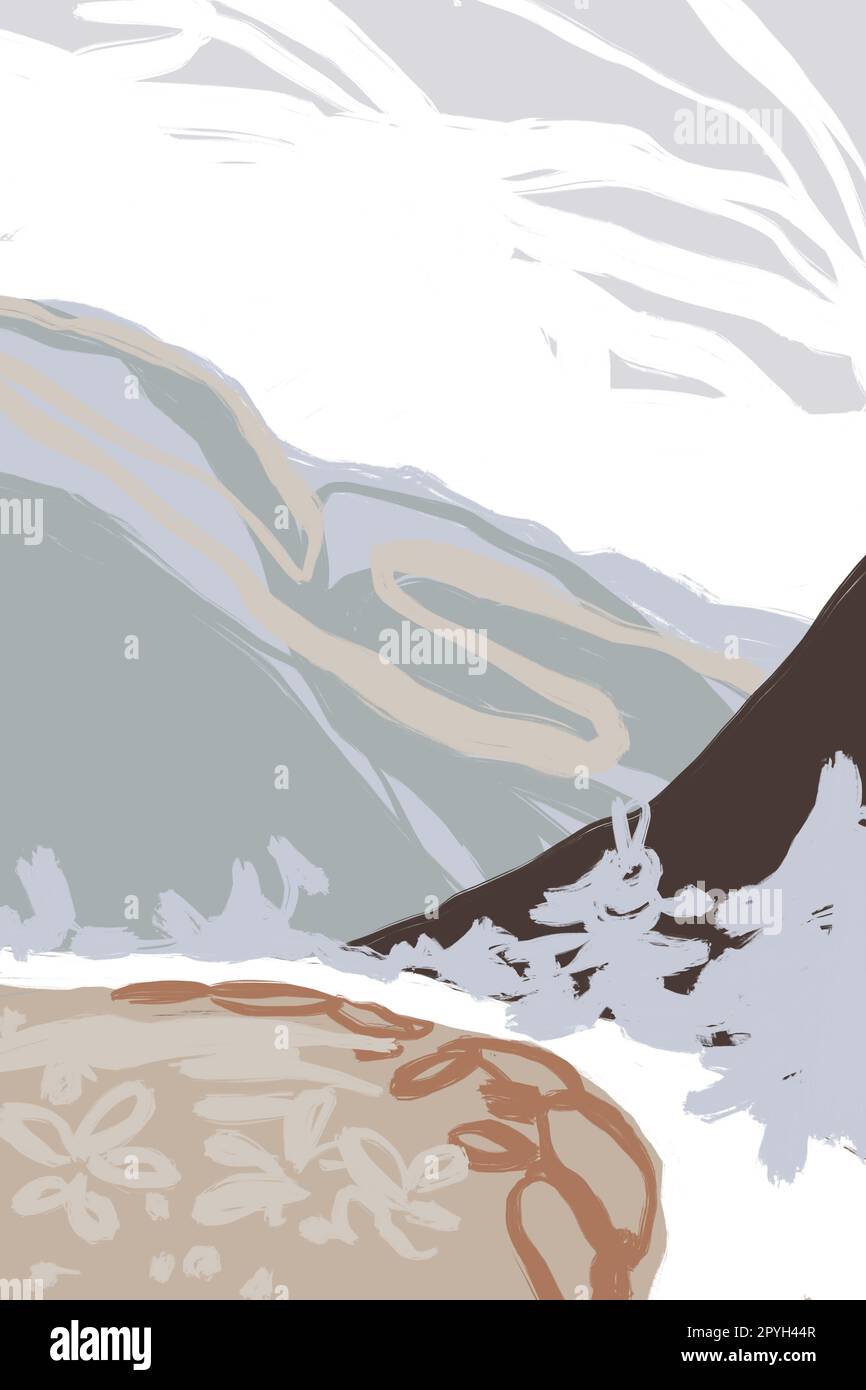 Impression d'affiche d'art mural imprimable. Banque D'Images